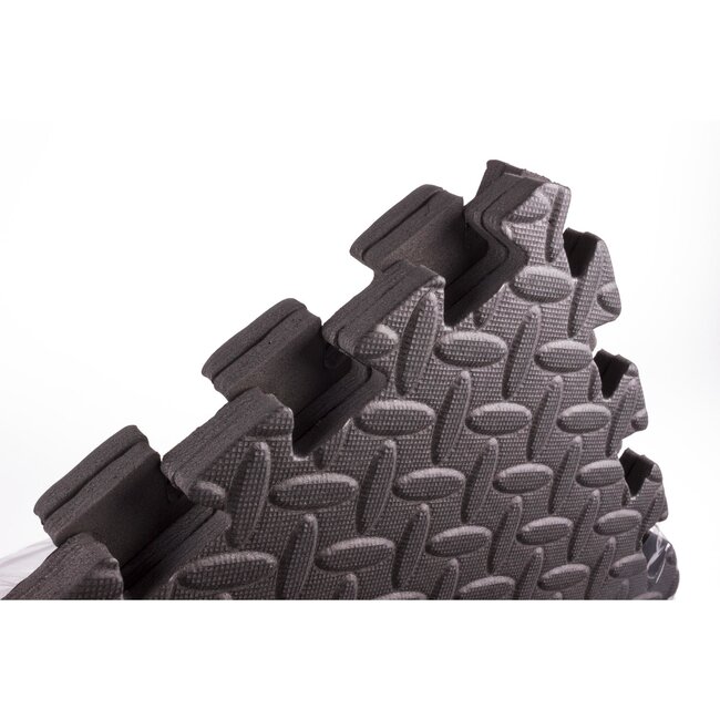 Benson Puzzelmat - Foam Vloertegels - Afneembare Zijkanten - 60 x 60 cm - 4 stuks - Antraciet Grijs