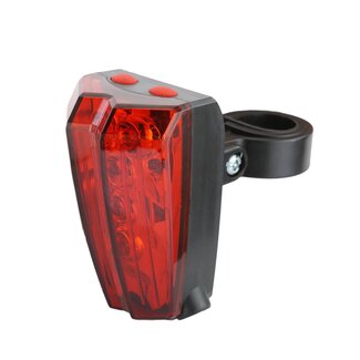 Benson Fietsachterlicht - 5 LED - Laserstralen - 2 Functies - Spatwaterdicht