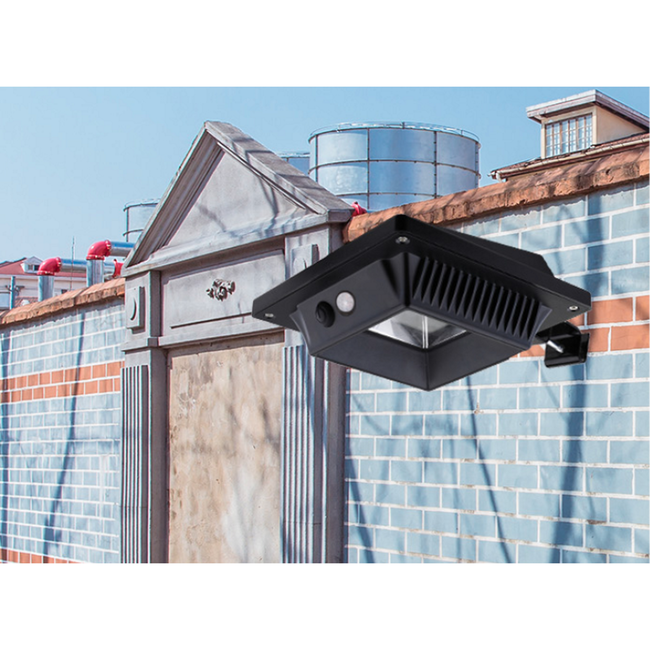 Hofftech Solar LED wandlamp - PIR sensor - IP65 - 20 LED's - 158 lm - 13x13x5.5 cm