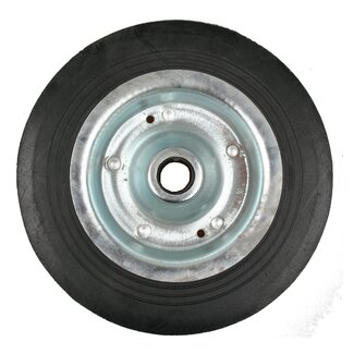 Benson Neuswiel - Rubber - met Metalen Velg - 200 x 50 mm - Asgat Ø 20 mm