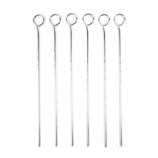 Benson BBQ spiesen - RVS - 28 cm - 6 stuks - ideaal voor vlees, groente en marshmallows
