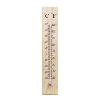 Benson Hout Thermometer - Celsius/ Fahrenheit - 40 Graden tot + 50 Graden