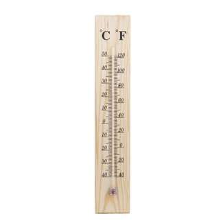 Benson Houten thermometer - binnen en buiten - -40 tot +50 graden - met ophangoogje