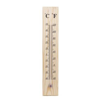 Benson Houten thermometer - binnen en buiten - -40 tot +50 graden - met ophangoogje