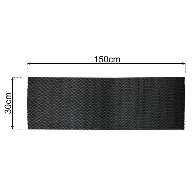 Pro Plus Anti Slipmat - 150 x 30 cm - 1 mm - Zwart