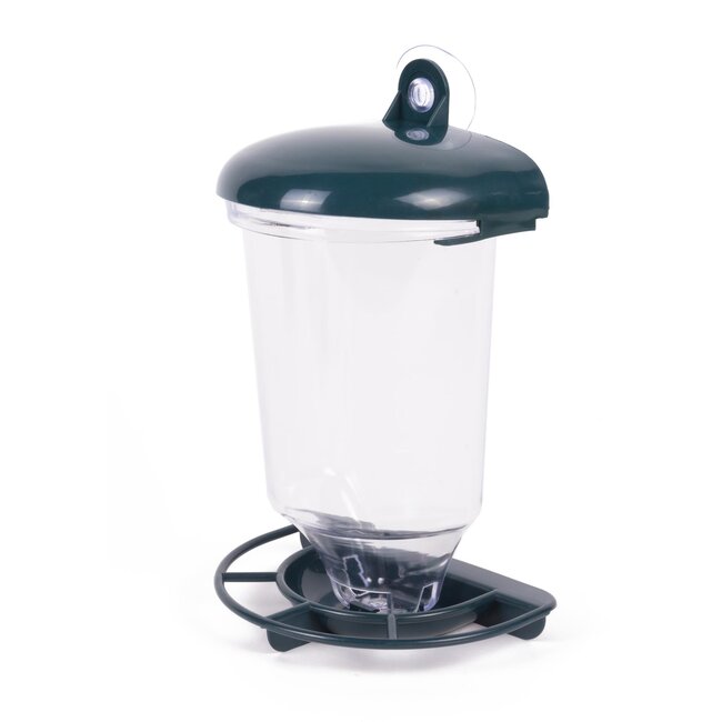 Benson Vogelvoedersilo met zuignap - weerbestendig - 22,5 cm - groen