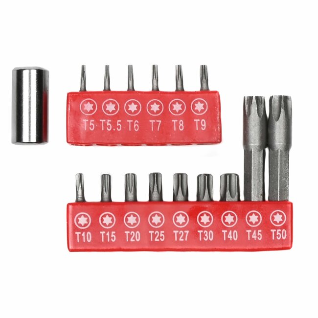 Benson Bitset Torx - Chroom Vanadium - 16-delig - Inclusief Bithouder