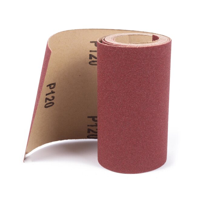 Benson Schuurpapier rol - 3 meter - Korrel 120 - Flexibele steunlaag - 115 mm breed