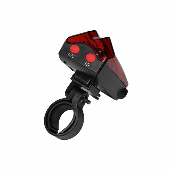 Benson Fietsachterlicht - 5 LED - Laserstralen - 2 Functies - Spatwaterdicht