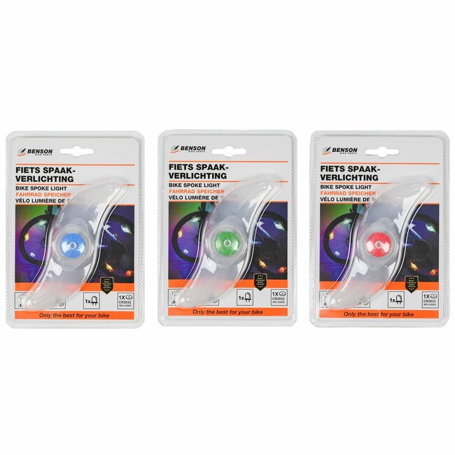 Benson LED spaakverlichting - 4 functies - snelle montage - waterbestendig