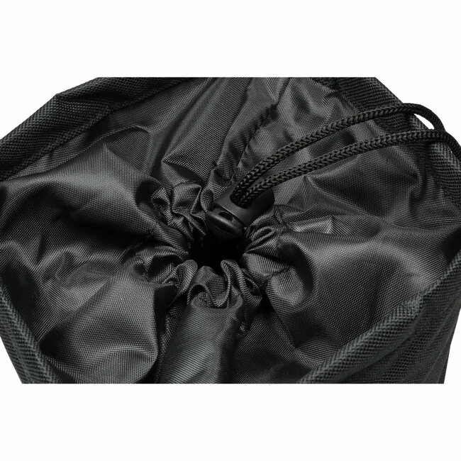 Benson Handige wasknijperzak met karabijnhaak - zwart - wind- en waterdicht - Ø 16,5 x 18 cm