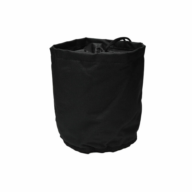 Benson Handige wasknijperzak met karabijnhaak - zwart - wind- en waterdicht - Ø 16,5 x 18 cm