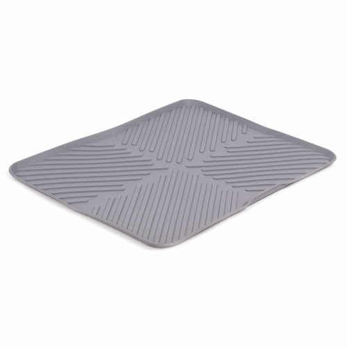 Benson Afdruipmat - Siliconen - 40.6 x 37 cm - Grijs Benson Afdruipmat - Siliconen - 40.6 x 37 cm - Grijs
