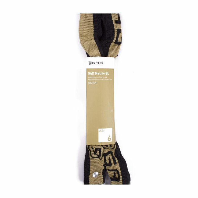 GAD Kettingslot - Gehard Staal - SuperSafe Cilinder - 110 cm - Zwart