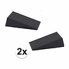 Benson Deurstopper - Rubber - 16 mm - Zwart - 2 stuks Benson Deurstopper - Rubber - 16 mm - Zwart - 2 stuks