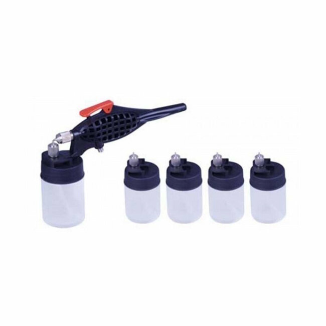 Hofftech Airbrush pistool - 0.5 mm nozzle - 8-delig - Single-actie - 1.5 meter slang