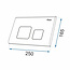 REA Rechthoekige drukplaat - mat zwart - waterbesparend - 250 x 165 mm