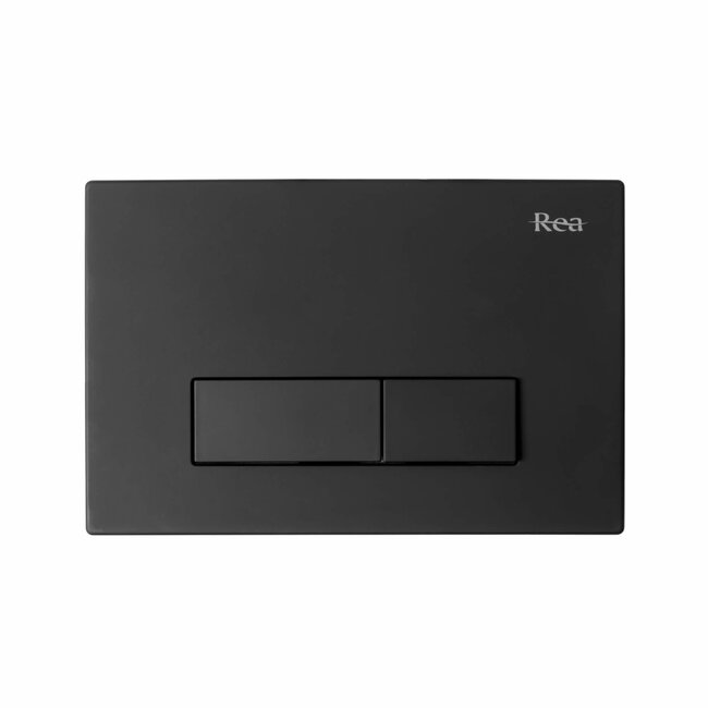 REA Rechthoekige drukplaat - mat zwart - waterbesparend - 250 x 165 mm