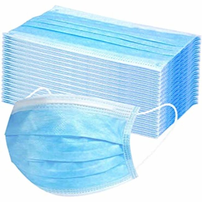 Benson Wegwerpmaskers - 3-laags - Comfortabel - Verstelbaar - 50 stuks