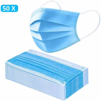 Benson Wegwerpmaskers - 3-laags - Comfortabel - Verstelbaar - 50 stuks Benson Wegwerpmaskers - 3-laags - Comfortabel - Verstelbaar - 50 stuks