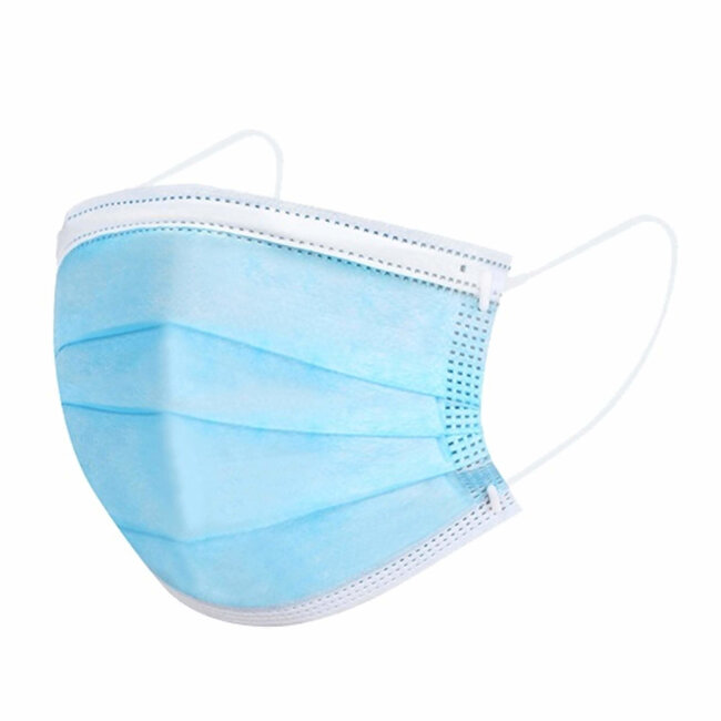 Benson Wegwerpmaskers - 3-laags - Antibacterieel - Verstelbaar - 20 stuks
