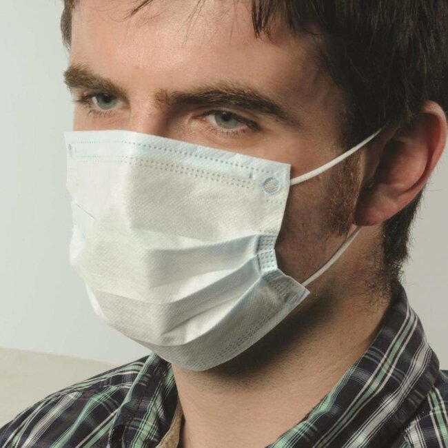 Benson Wegwerpmaskers - 3-laags - Antibacterieel - Verstelbaar - 20 stuks