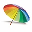 Benson Regenboog golfparaplu - groot formaat - 16 panelen - stevig en lichtgewicht - Ø 130 cm