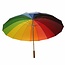 Benson Regenboog golfparaplu - groot formaat - 16 panelen - stevig en lichtgewicht - Ø 130 cm