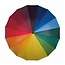 Benson Regenboog golfparaplu - groot formaat - 16 panelen - stevig en lichtgewicht - Ø 130 cm