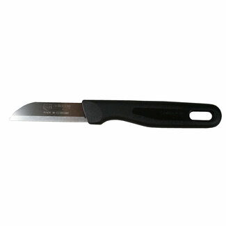 Solingen Schilmesje - RVS Glad - 16 cm - Zwart - Met Ophangoog