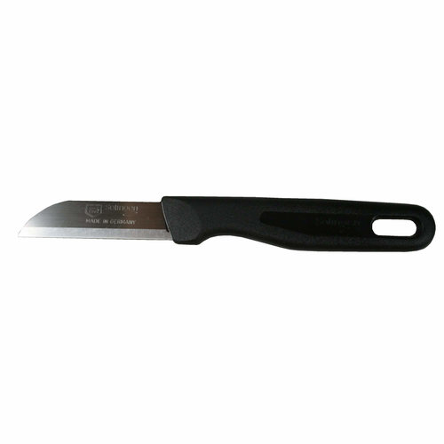 Solingen Schilmesje - RVS Glad - 16 cm met Ophangoog - Zwart Solingen Schilmesje - RVS Glad - 16 cm met Ophangoog - Zwart