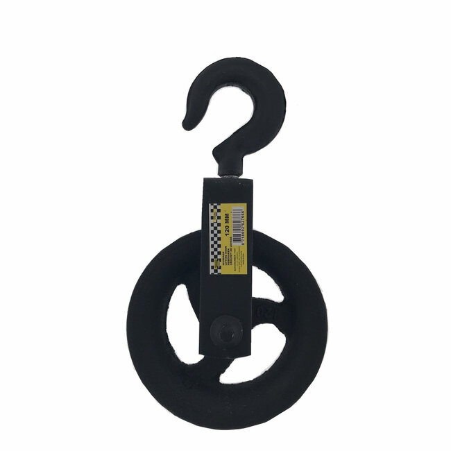 Benson Robuuste hijshaak - gietijzer - Ø 120 mm - zwart