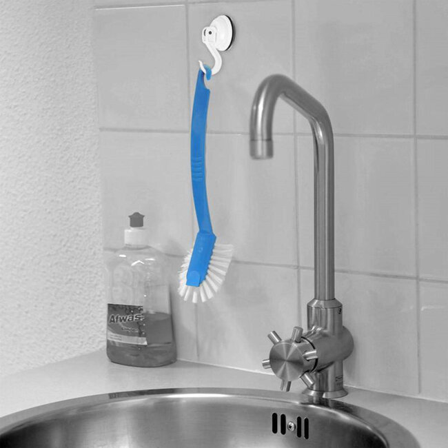 Benson Ophanghaak met zuignap - wit - Ø 35 mm - set van 2 stuks - draagvermogen 2 kg