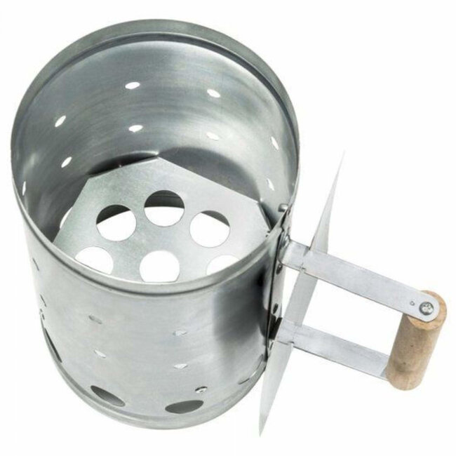 Benson Houtskoolstarter - RVS - Hitteschild - Stevige handgreep - 27 x 16 cm