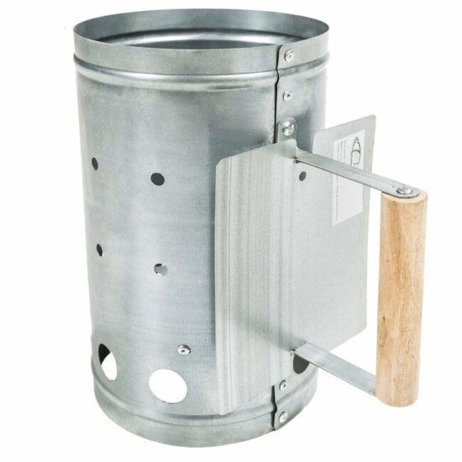 Benson Houtskoolstarter - RVS - Hitteschild - Stevige handgreep - 27 x 16 cm