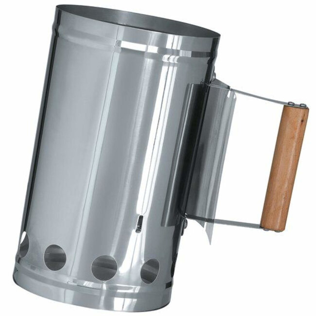 Benson Houtskoolstarter - RVS - Hitteschild - Stevige handgreep - 27 x 16 cm