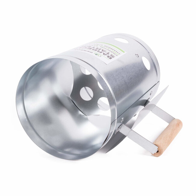 Benson Houtskoolstarter - RVS - Hitteschild - Stevige handgreep - 27 x 16 cm