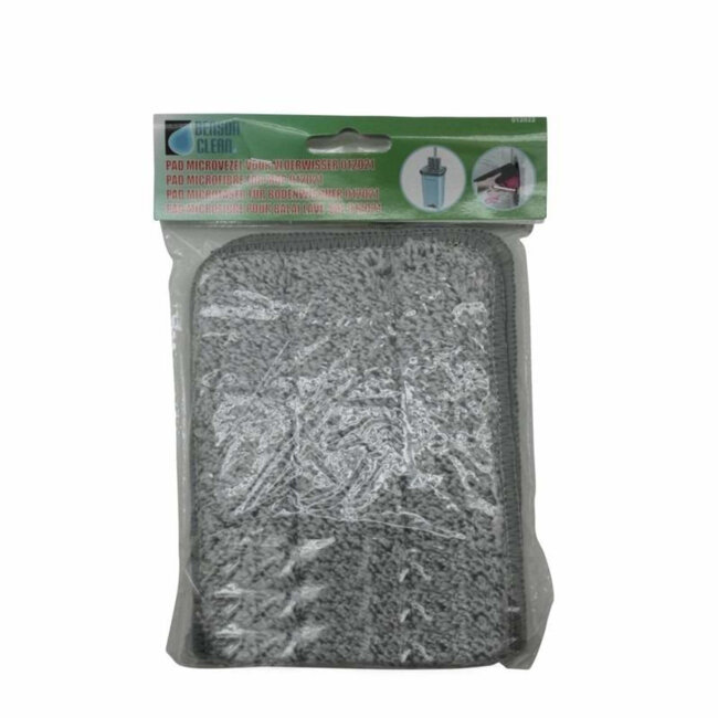 Benson Microvezel pad voor flat mop - 30 x 11,5 cm - herbruikbaar en duurzaam