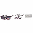 Benson Leesbril met magnetische zonneclip - zwart - sterkte +2.50 - lichtgewicht - inclusief hoes