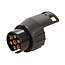 Benson Compacte aanhanger stekker verloop - 7-polig naar 13-polig - duurzame ABS - messing contacten - vergrendelingshaak