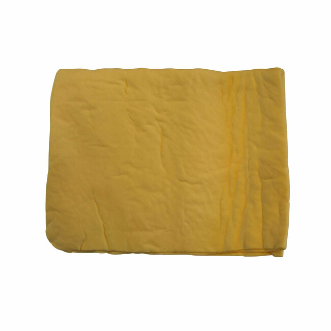 Benson Synthetische zeemdoek - autozeem - super absorberend - 40 x 30 cm - geel - met koker