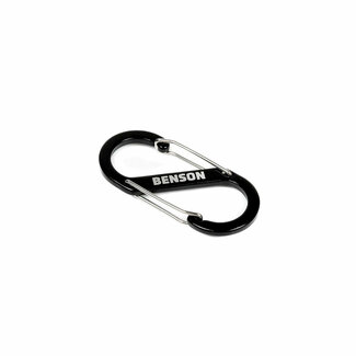 Benson Dubbele karabijnhaak - 40 x 90 mm - zwart - veelzijdig gebruik
