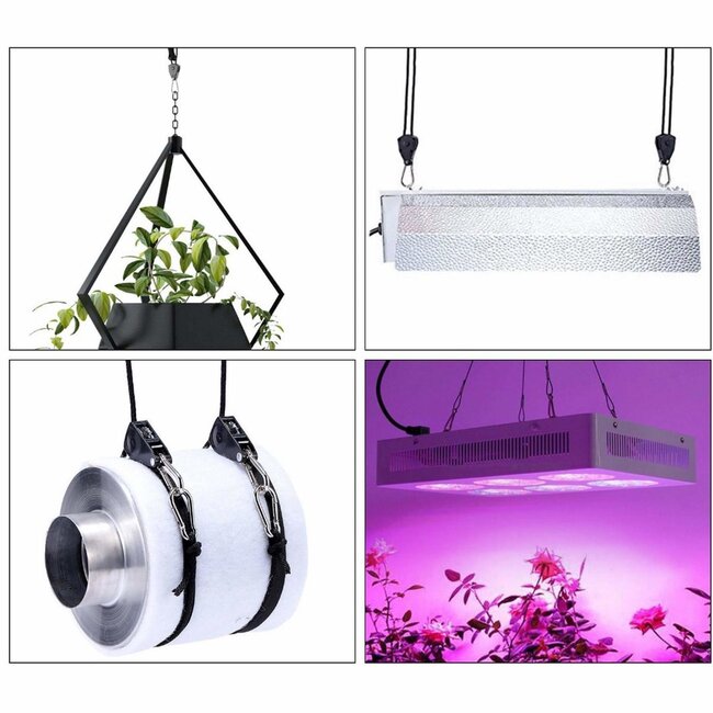 Hofftech Armaturen en filters hanger - ratchet lifter - 34 kg per stuk - set van 2