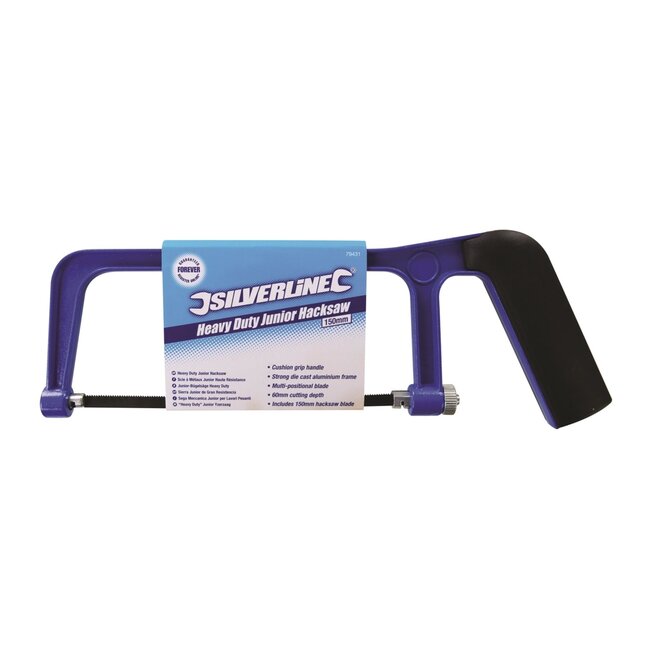 Silverline IJzerzaag junior - aluminium frame, koolstofstalen blad - verstelbaar zaagblad - 150 mm - voor metaal