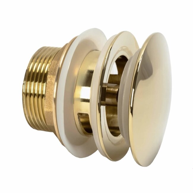 REA Universele wastafel clickwaste - glans goud - kindvriendelijk design