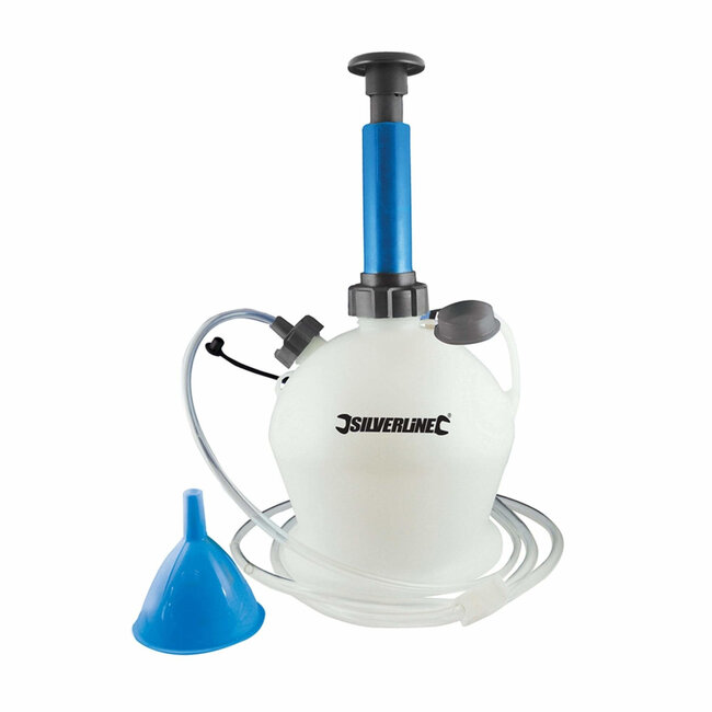 Silverline Olie- en waterextractiepomp - 4 liter capaciteit - Inclusief slangen - Voor auto-onderhoud
