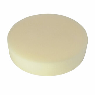 Silverline Polijstpad - PU-schuim - klittenband - Ø125 mm, 3,8 cm dik - wit - voor polijsten van metaal en glas, auto en boot