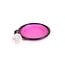 Benson Opvouwbare voerbak voor huisdieren - siliconen - 13 cm - roze met zwarte rand