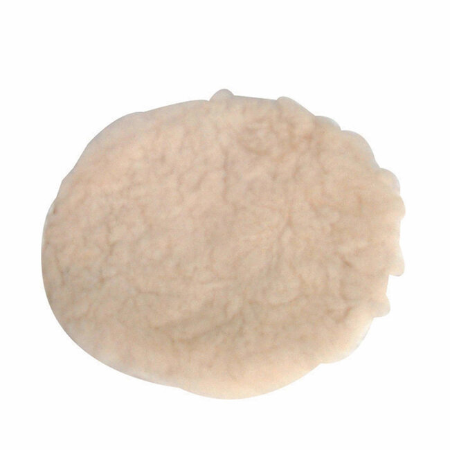 Silverline Lamswollen polijstkussen - Ø 125 mm - Klittenbandbevestiging - Lichtgewicht - Voor schuur- en polijstmachines