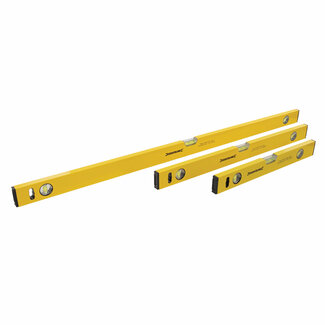 Silverline Waterpas set - 3 delig - 40, 60 en 100 cm - aluminium - nauwkeurig tot 1 mm/m